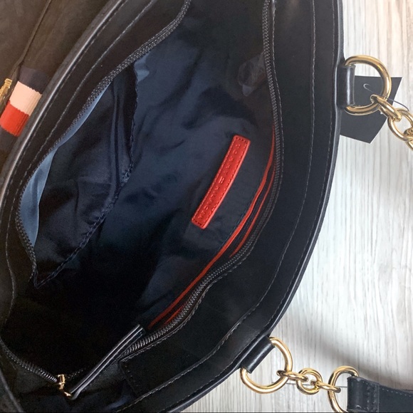 Tommy Hilfiger Black Monogram Tote Shopper Bag - Picture 6 of 7
